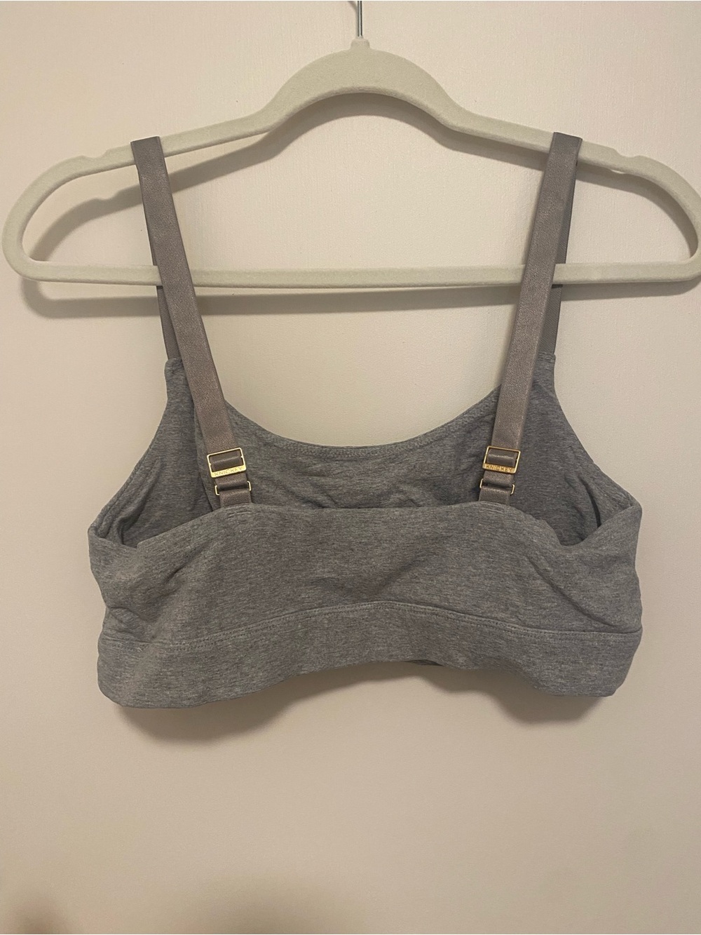 Knickey Gray Organic Cotton Tank Bralette XL - Picture 2 of 4
